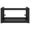 VidaXL Cadre de lavabo de salle de bain mural Noir 40x38x31 cm Fer