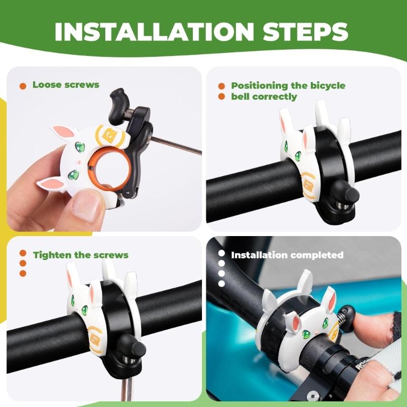 High Decibels Bicycles Bells with Clear Ringing Sound for Enhances Safety in Busy Street and Recreational Area