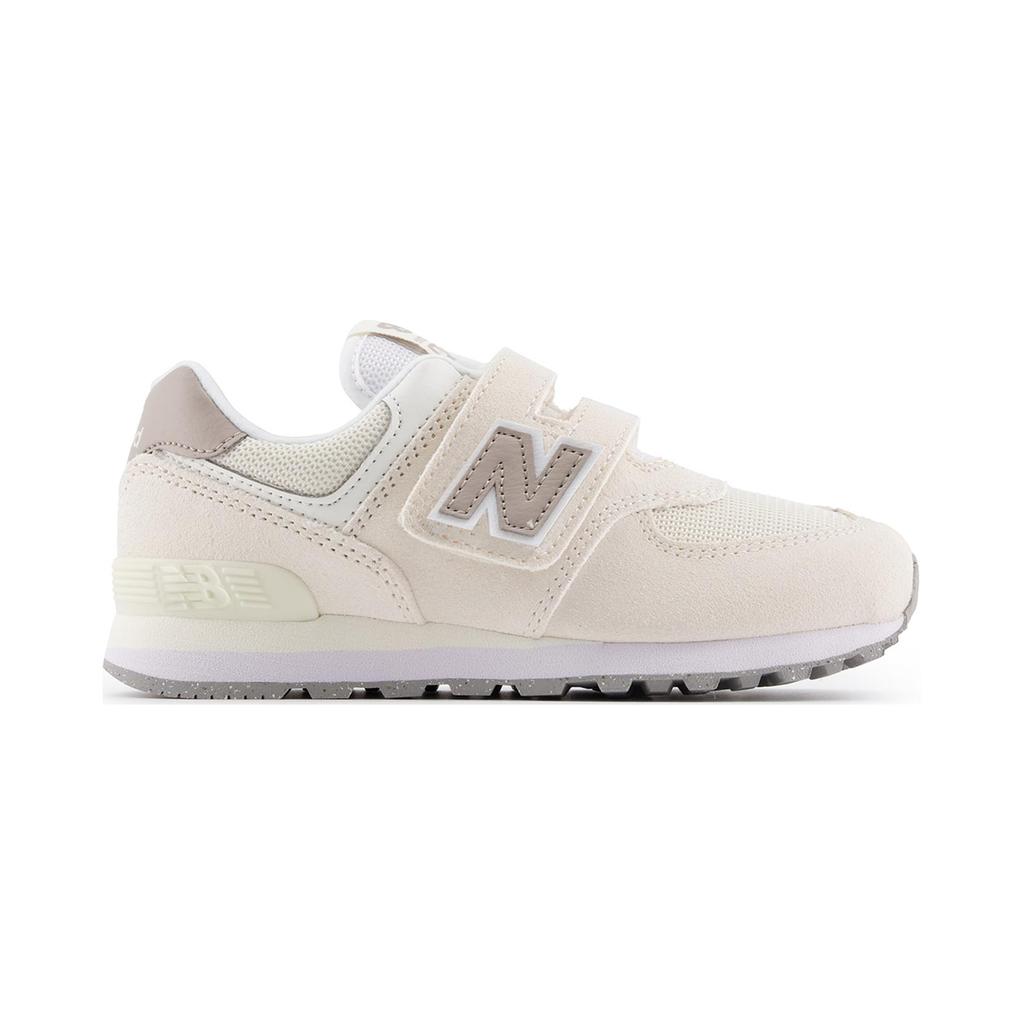 New Balance Nb 574 Comfortable Lightweight Low-Top Casual Shoes Kids Sneakers Off-White PV574ESC