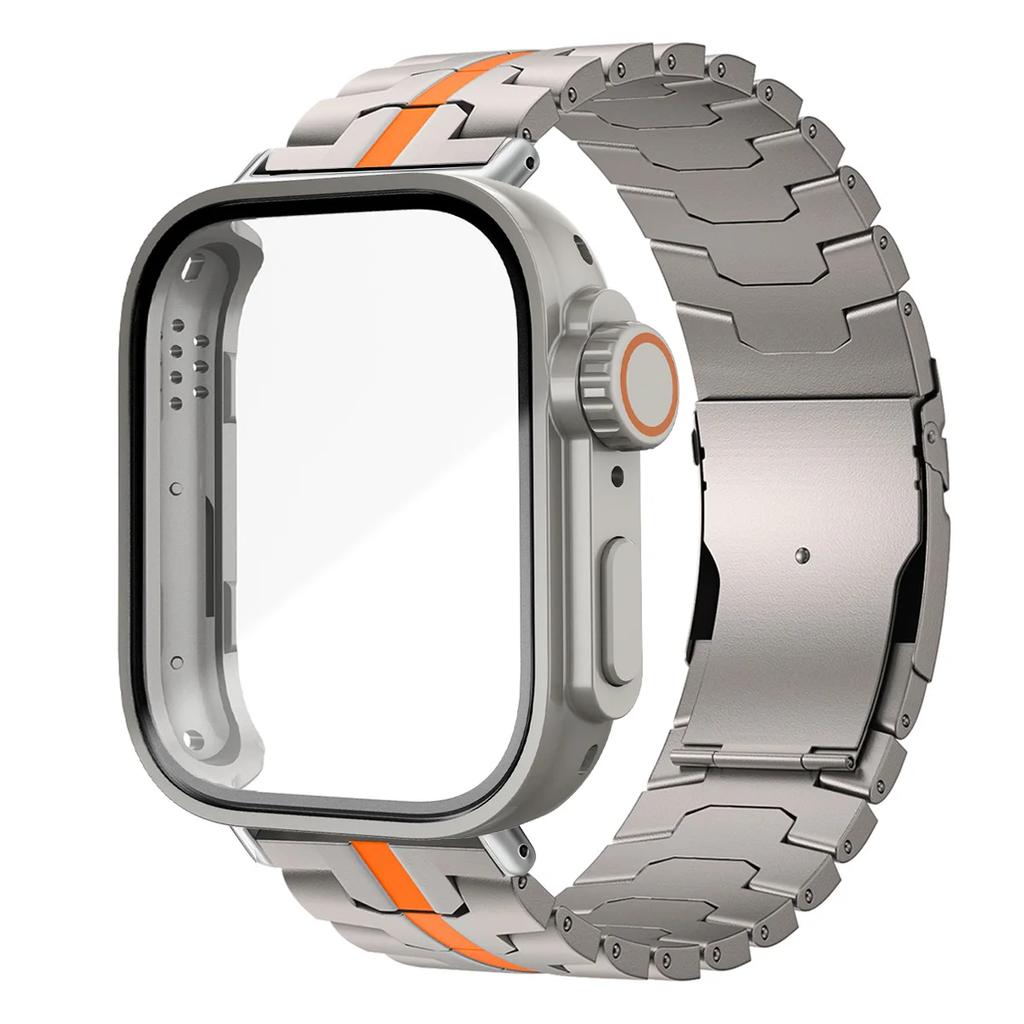 Rostfritt Stål Armband+BoettFör Huawei Watch Fit 4/4 Pro Rem Metallarmband Byt till Ultra PC Skydd Armband För Huawei Fit3