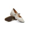 Belle Women's Sheepskin Retro Mary Jane Flats