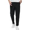 DANCING WOLVES [Quick-Dry Technology Triple Protection] Lightweight Outdoor Casual Versatile Tapered Nine-Tenths Pants for Men, 001 Black, Size 34