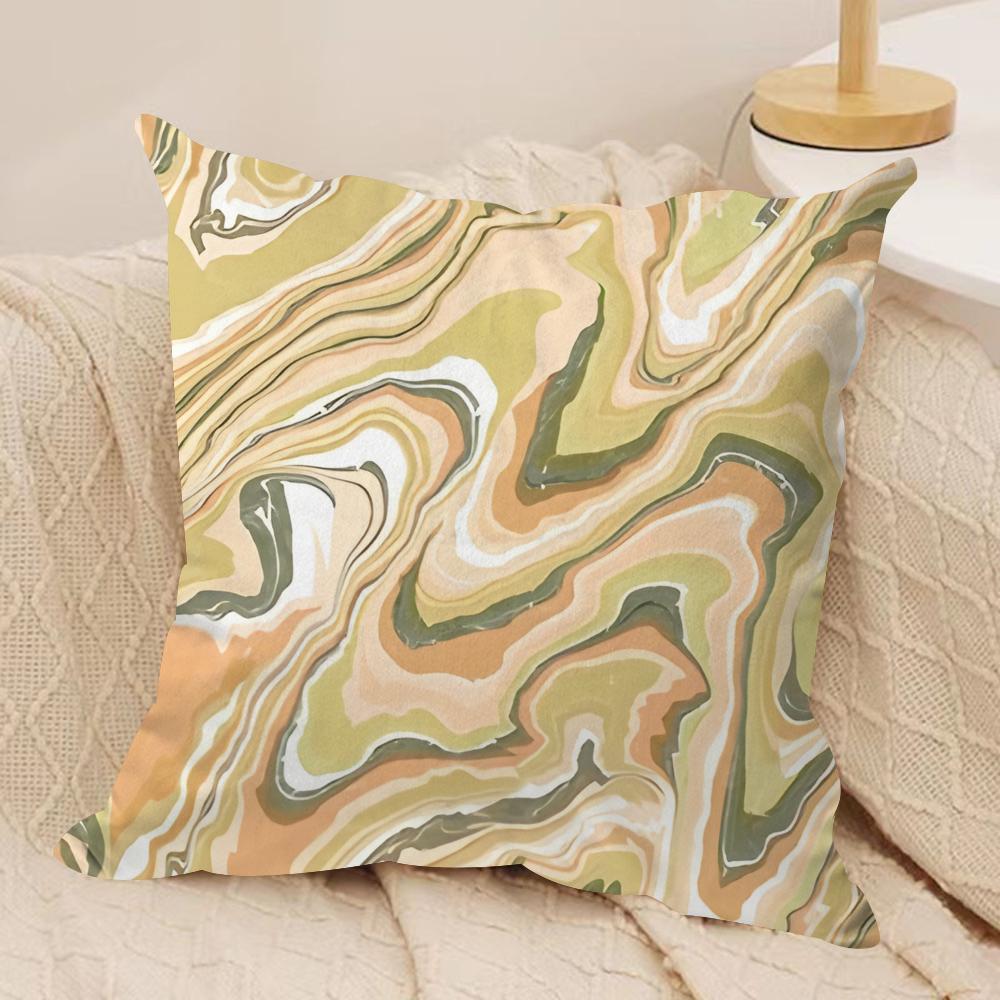 Marble pattern Cushion Cover Soft Plush Fabric DoubleSided Printed Cushion Covers for All Seasons Modern HomeDecor Gift