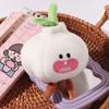 Cute Funny Garlic Plush Doll Plant Key Ring Garlic Pendant Vegetable Keychain  Bags and Keys