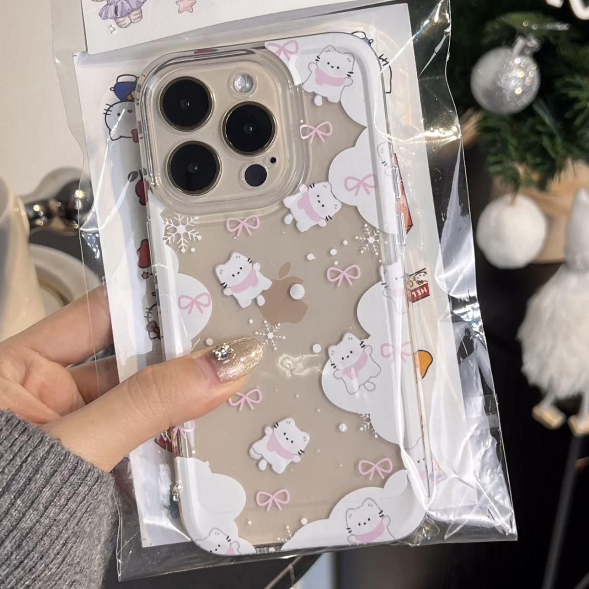 

Snowy Cat Full Coverage Case for iPhone 11/12/13/14/15/16 Pro Max iPhone 7 Plus