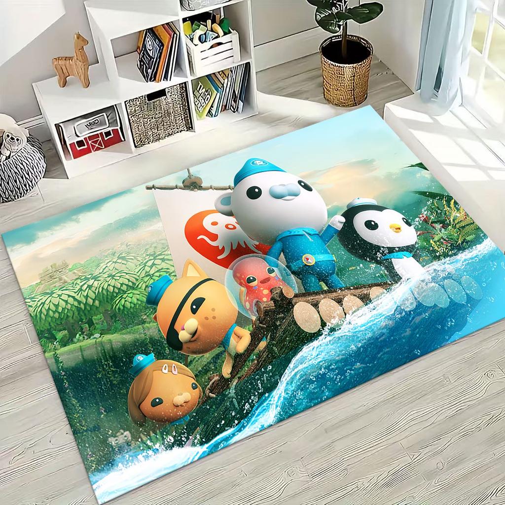 27 Style Octonauts Barnacles Cartoon Rug for Bedroom Living Room Sofa Home Doormat Decor, Large Kids Play Non-slip Floor Mat