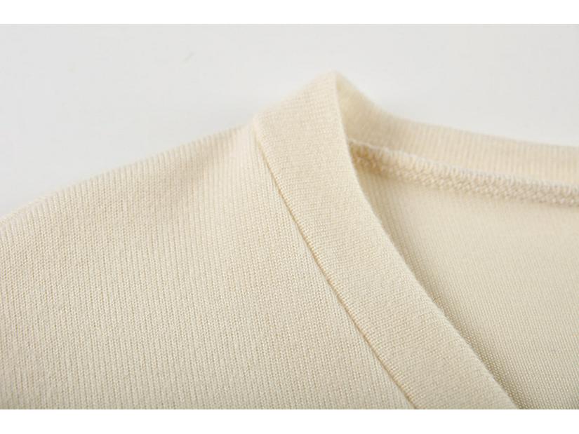 2025 Spring/Fall Women's Knitted Three-Piece Set: European/American Style Coat, Vest, and Pants