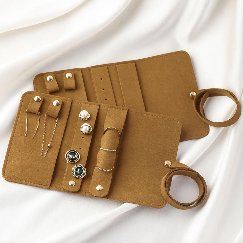 Lightweight Jewelry Organizer Roll Waterproof Foldable Travel Storage Bag for Women Girls Necklaces Rings Earrings Bracelet 2025