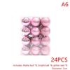 24 Piezas 3Cm Adornos de Bolas de Navidad Bolas para Árbol de Navidad Colgante para Árbol de Navidad Suministros Festivos para Fiestas Decoración Navideña