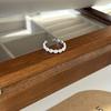 S925 Stylish Silver Ring With Colorful Gemstone Accents And Eyecatching Shape Geometric