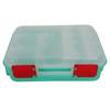 Medicine Emergency Box Portable 2 Layers Transparent Emergency Storage Box with Handle for Family School