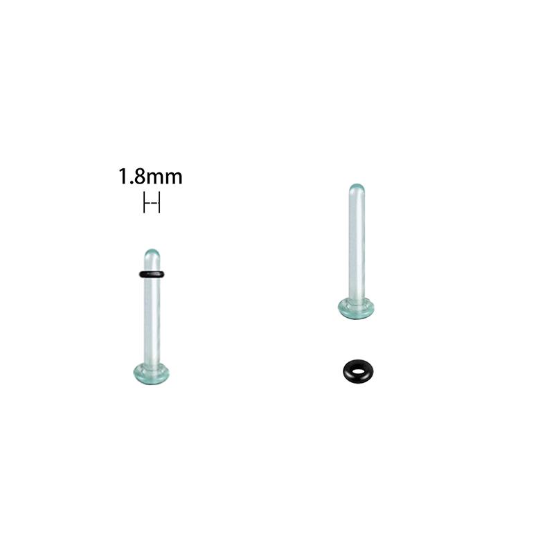 2 Stück Glas Ohr Dehnstäbe Dehnset Kurzer Taper Expander 1,6-16 mm Dehnen Ohr Tunnel und Plugs Körperpiercing Schmuck