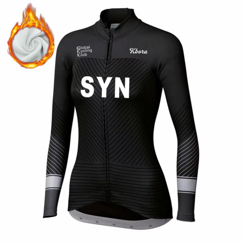 2026 Winter Warm Cycling Clothing Set Women Winter Bicicleta Set Outdoor Thermal Fleece Road Bike Shirt MTB Jersey Bicycle Uniform Ciclismo