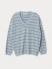 Mejongleuhaleu Welcome Striped V-Neck Knit 3 Colors