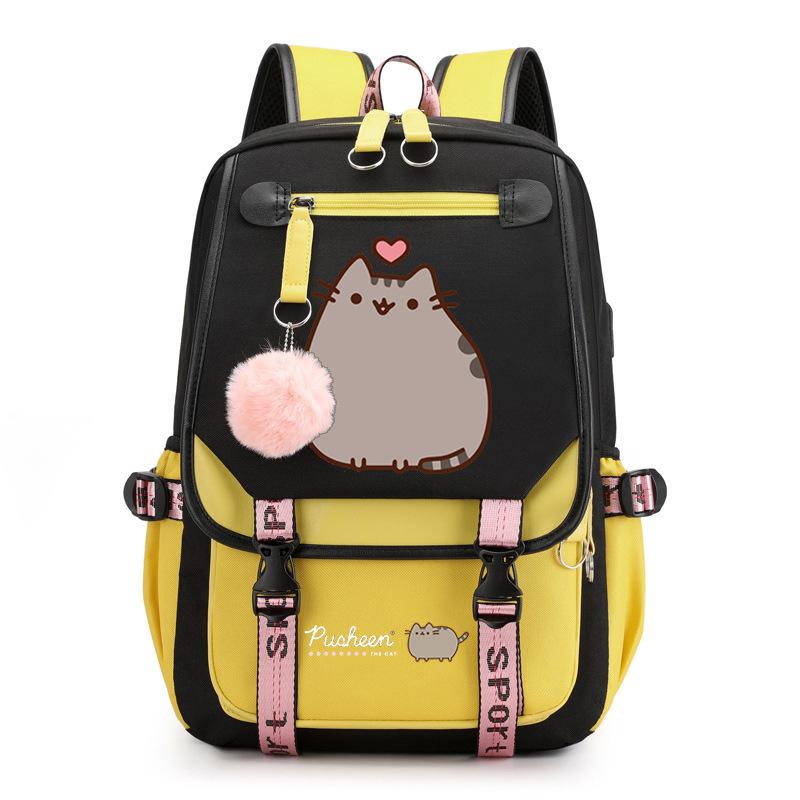 Cartoon Cute Printed School Bag Outdoor Travel Oxford Cloth Backpack