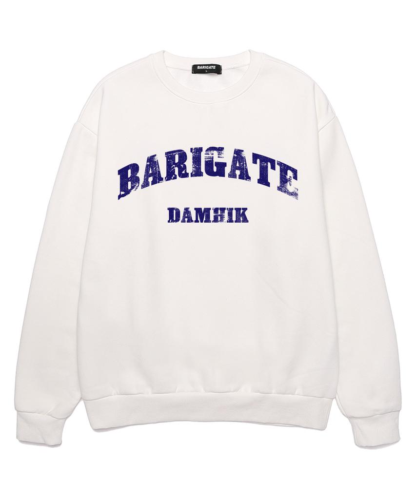 Baligeiteu Crack Arch Oversized Sweatshirt (Bls020) White (A Type)