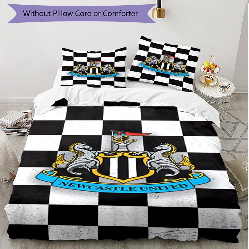 3pcs Duvet Cover Set (1*Duvet Cover + 2*Pillowcase, Without Core), Arsenal F.C Print Soft All‑Season Bedding Set, Home Bedroom Decor Gift