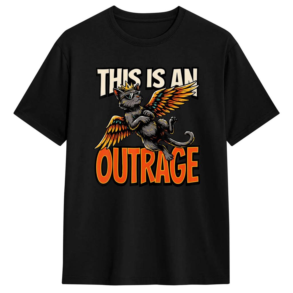This is an Outrage Funny Princess Cat Goddammit Donut Gold T-Shirts for  Vintage 100% Cotton Tee Shirt Short Sleeve T Shirts