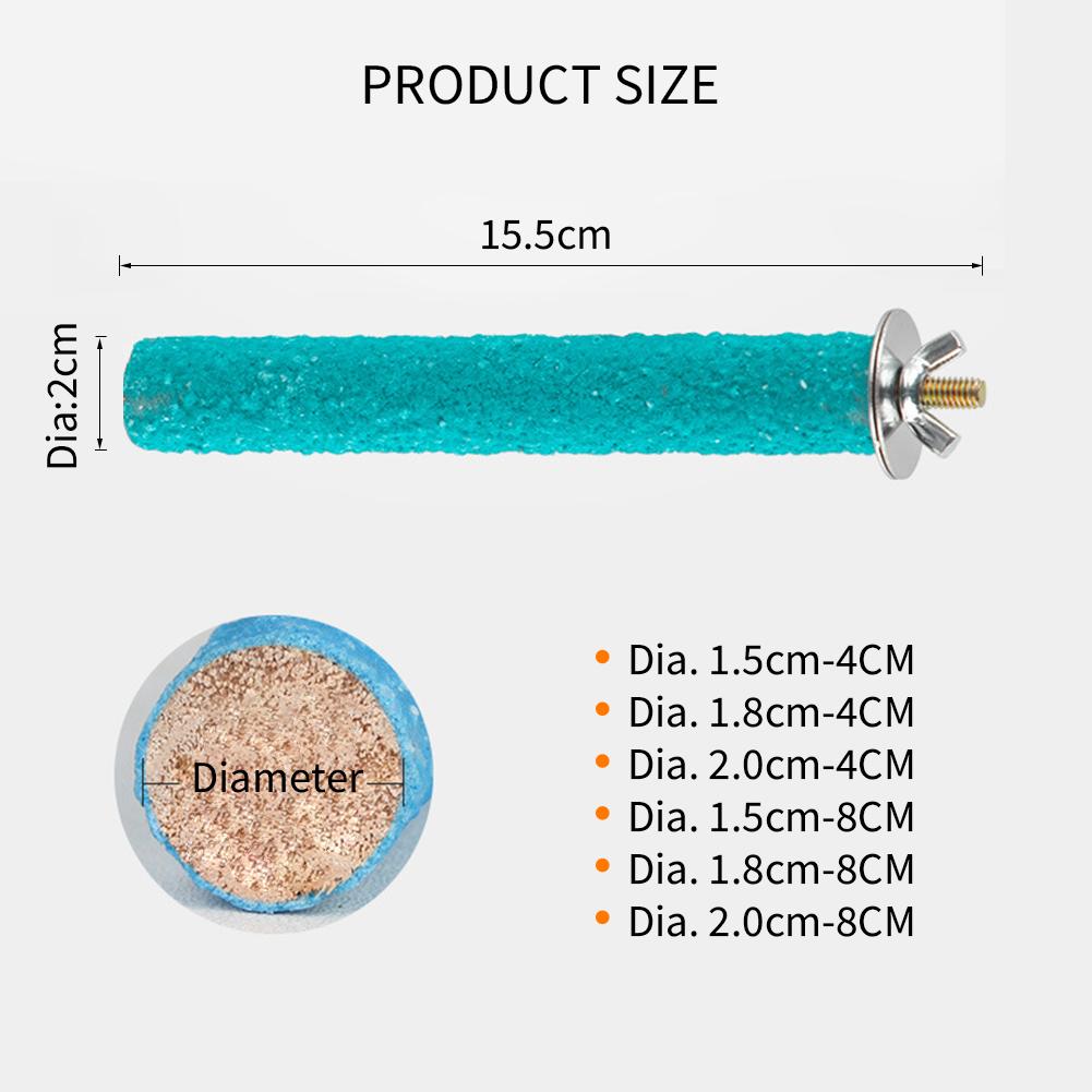 1pc Parrot Toys Cage Bird Perch Parrot Stand Platform Chew Toy Paw Grinding Pet Toys For Parakeet Birds Cage Accessories Supply