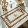 6er Set Moderne Luxus Europäischer Stil Goldenes Geometrisches Muster Tischsets, Saisonale Tägliche Feiertagsdekoration, Geeignet für Zuhause Küche Esszimmer
