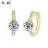 New High Quality Classic Engagement Wedding Earrings 925 Silver 6.5mm Moissanite Hoop Earrings for Women with Gra Certificate