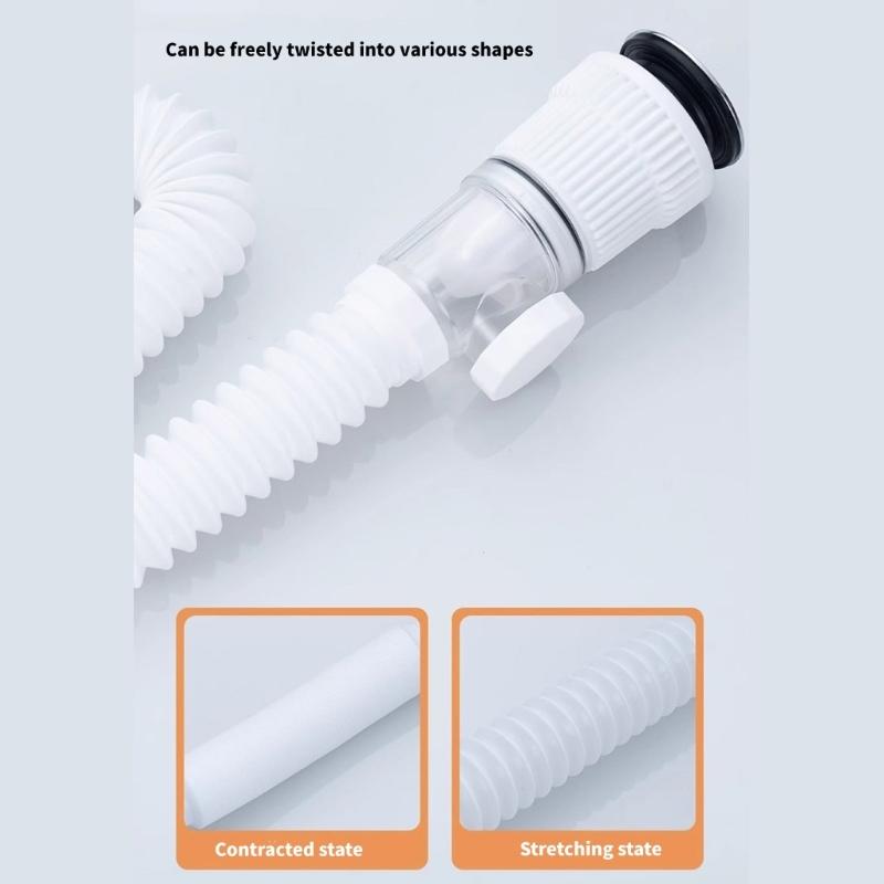 Lavandino Scarico Lavabo Idraulico Tubo di Scarico Flessibile Universale Tubo Flessibile per Scarico Lavandino Sifone Lavandino Filtro Lavandino Tubo di Scarico