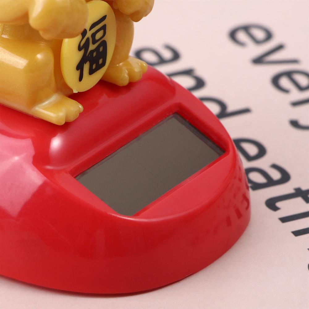 Figurine Statue Solar Toys Shaking Head Swing Doll Lucky Cat Model Toys Dancing Lucky Cat Figure