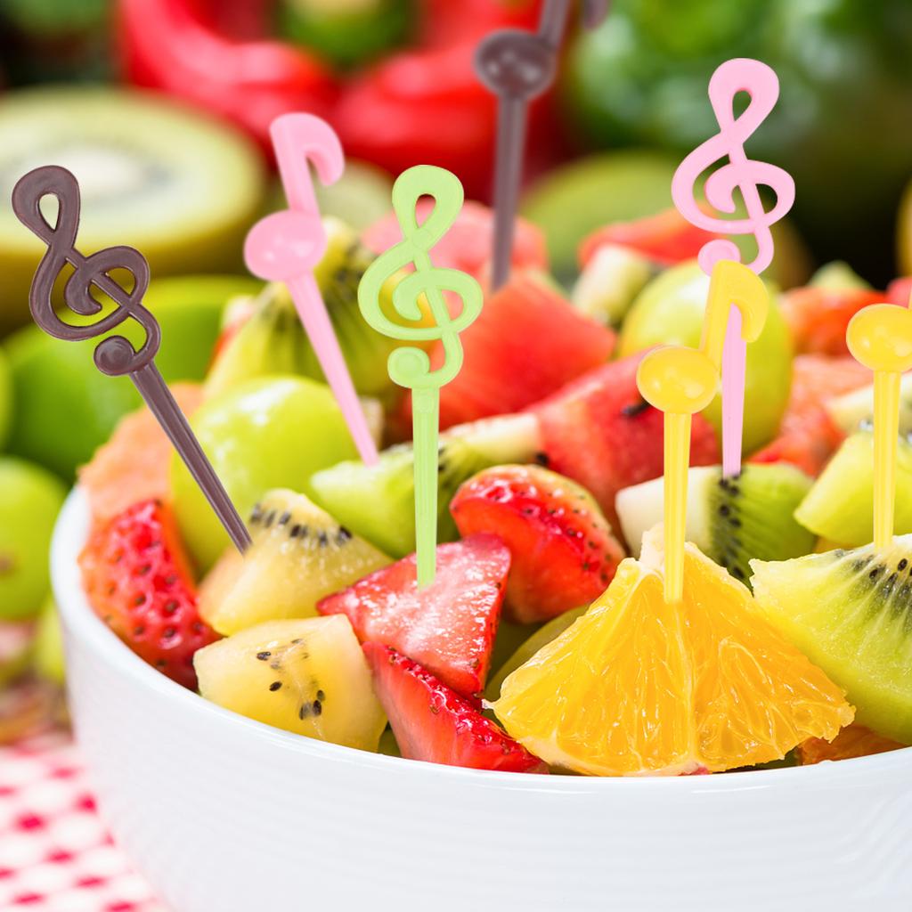 Vanproo 105Pcs Animal Fruit Food Picks, Cute Animals Toothpick Fun Bento Box Pic