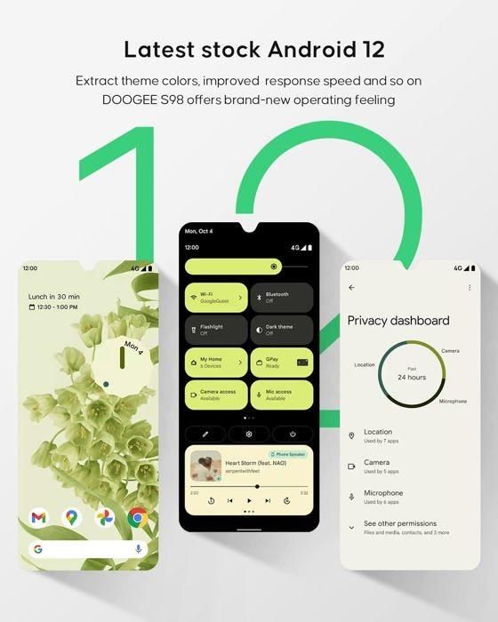 Smartphone - DOOGEE - S98 - 8 GB RAM - 256 GB ROM - Waterdicht, stofdicht, valbestendig