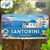 D Flat D Flat Printing Pc Vintage Sign Outdoor Plaque Wall Decoration(x ) Santorini Coastal Style Vintage M