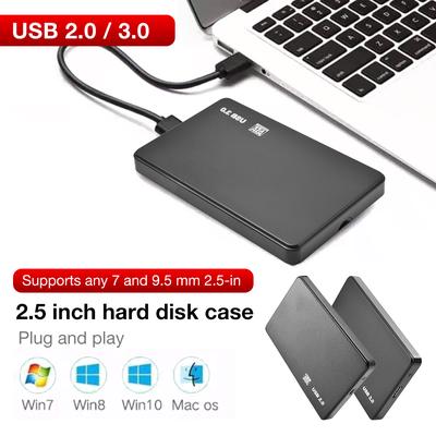 2.5/'/' USB3.0 SATA SSD HDD Hard Drive Case Aluminum Enclosure Case Box 3TB 5Gbps