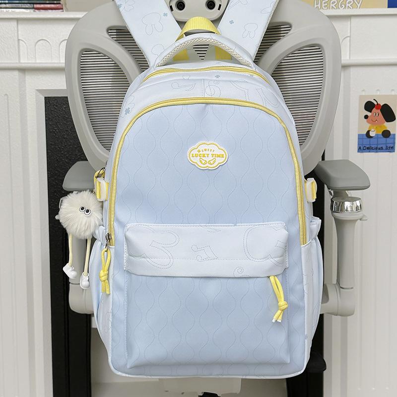 Schoolbag new small fresh student schoolbag Korean high value backpack junior high school students large capacity backpack lightweight bag