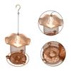 SquirrelProof Bird Feeder Wrought Iron Bird Feeder with Water Cup Outdoor Backyard Hanging Feeder for Wild Bird