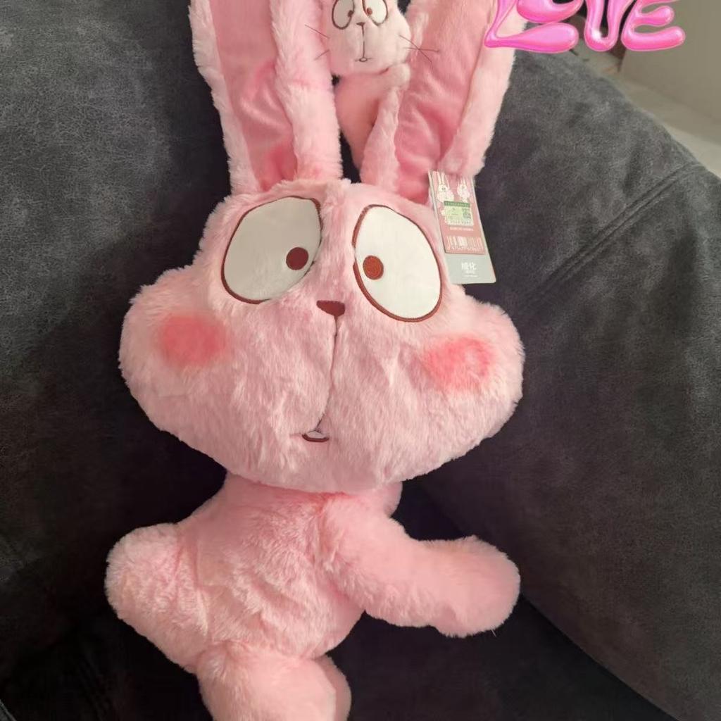Little Rabbit Is Cute and Funny Plush Toy Cute Rabbit Gives Girlfriend Gift Doll