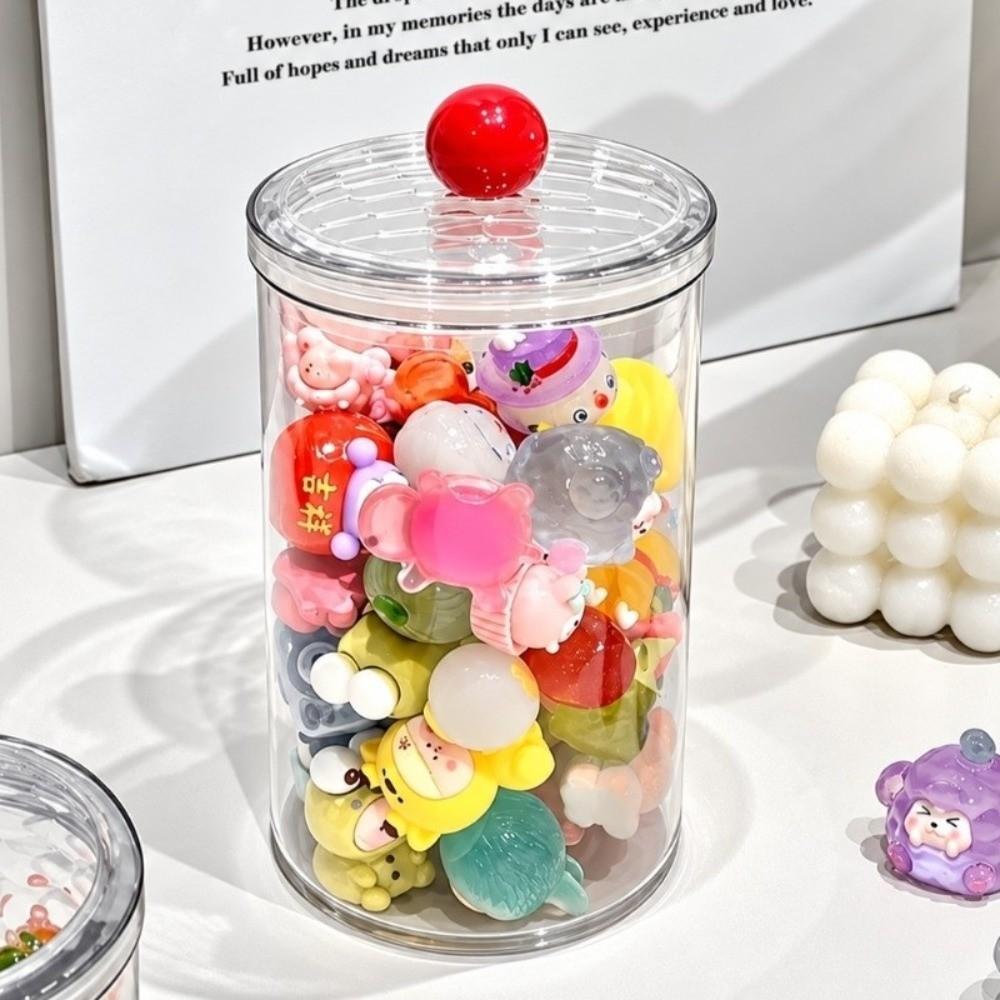 with Lid Airtight Food Storage Container Transparent Storage Jar Plastic Storage Box Home