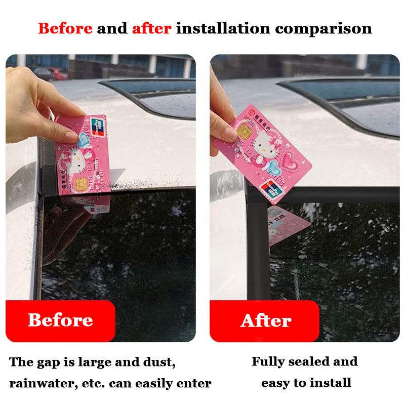Auto Rubber Seals Edge Sealing Strips for Roof Windshield Window - Car Sealant Protector Strip - Durable Automobile Seals