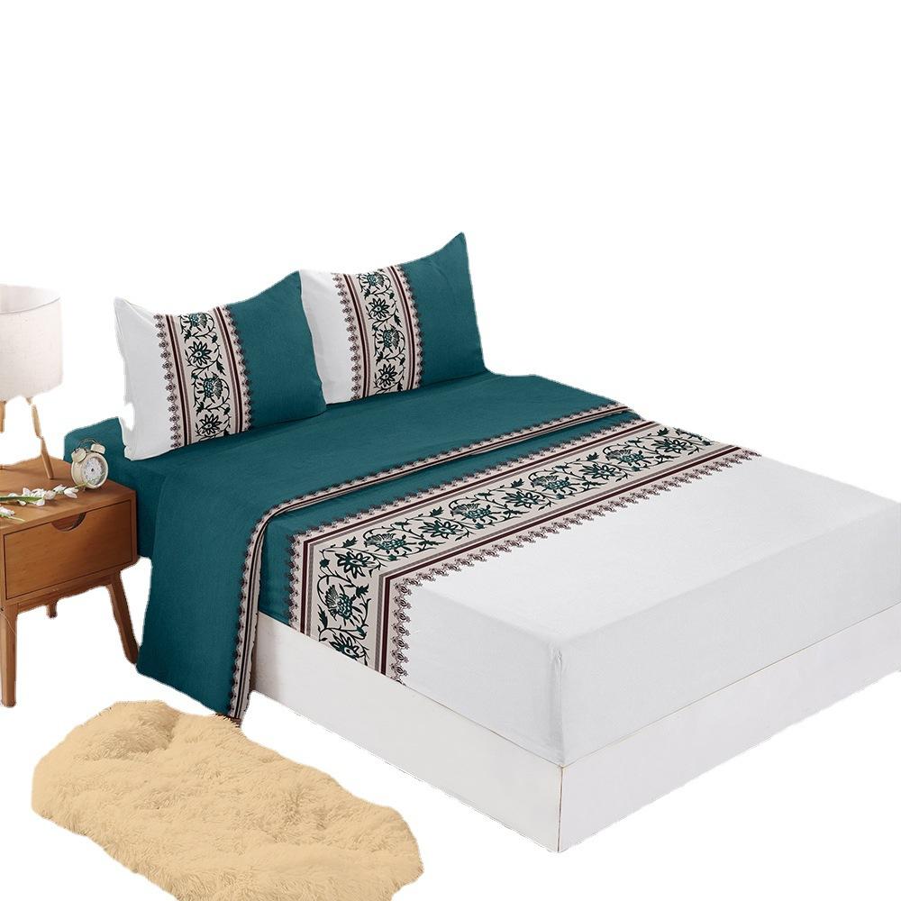 Chinese European Pattern Mattress Four-Piece Set Children'S Bedding Digital Printing Mattress Protective Cover