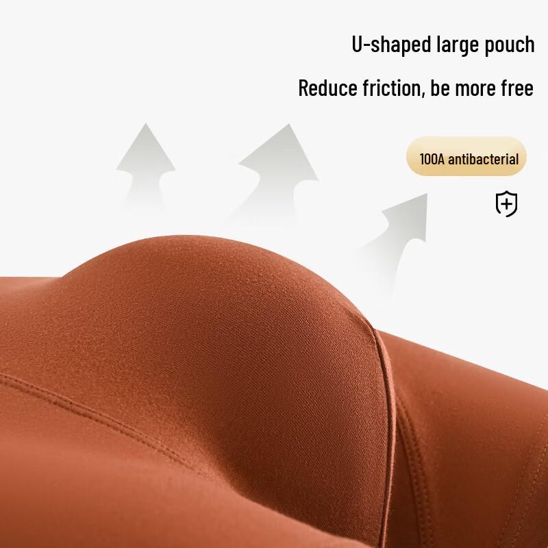 Bingxue Mumen Men's Pure Cotton Antibacterial Boxer Briefs