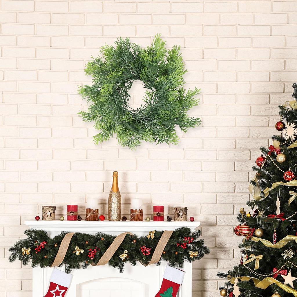 Christmas Candle Ring Decoration Holder for Celebration Kitchen Party Style A