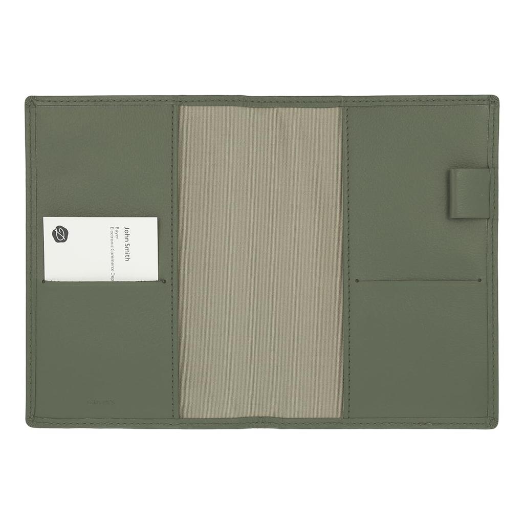 Delfonics Leather Diary Cover, A6 (Dark Green)