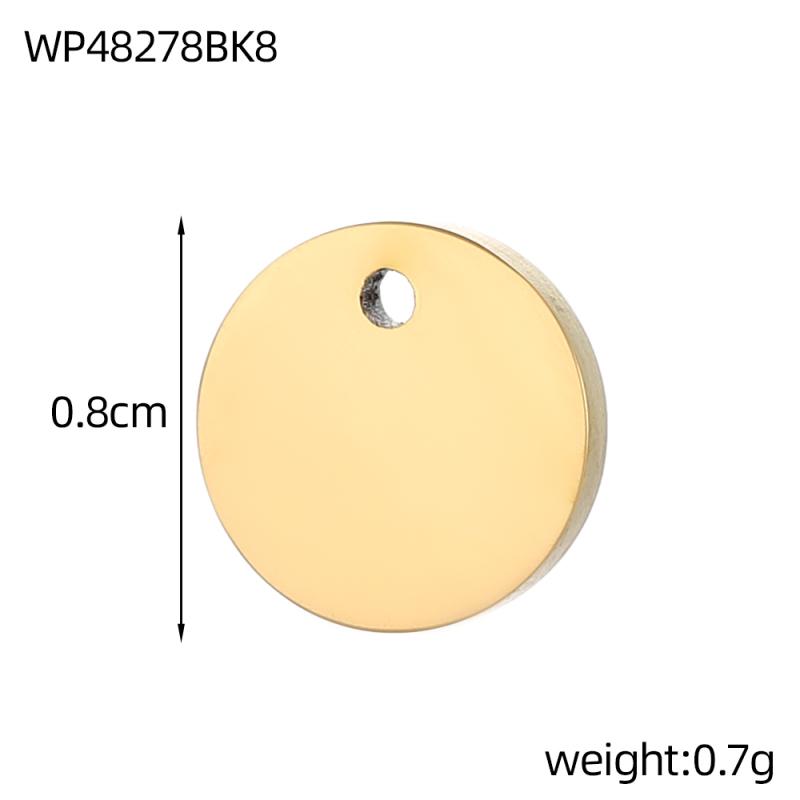 

CARLIDANA Hight Polish Gold Plated Wing Pendant Clover Snowflake Squirrel Lock Stainless Steel Jewelry Charms Diy Necklace