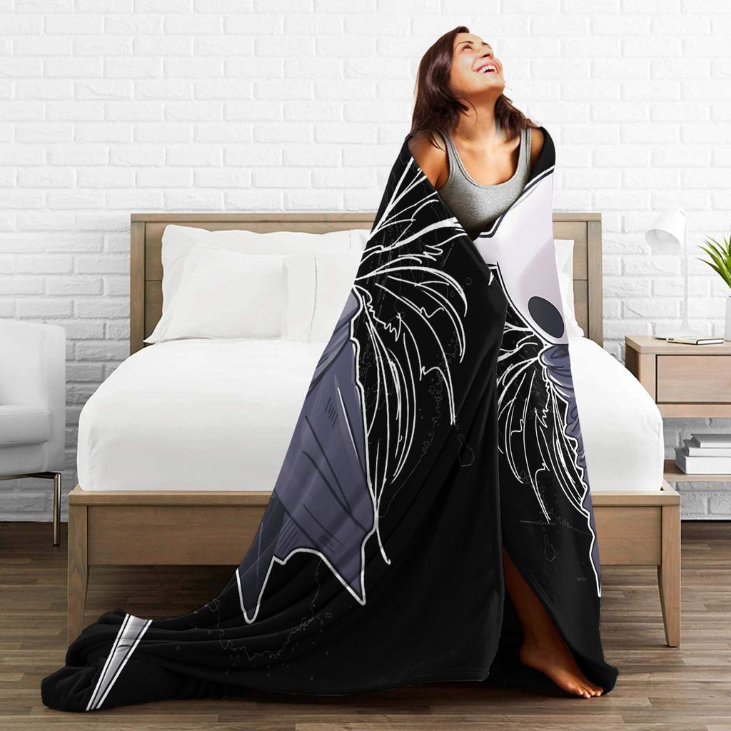 Dark Ghost Cartoon Game Flannel Throw Blankets Hollows Knights Blanket For Bedding Travel Lightweight Thin Quilt,