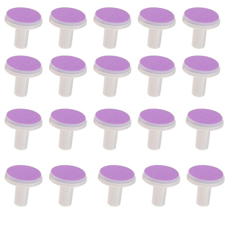 20Pcs Nail Baby File Pads Trimmer Replacement Grinding Head Pad Electric Clippers Heads Disc Sandpaper Infantnewborn Polish Toe