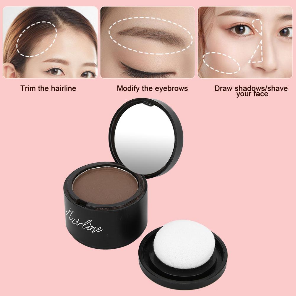 Waterproof Hairline Powder Women Girl Makeup Hairline Shadow PowderLight Brown