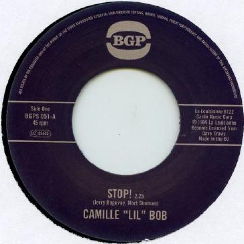 

7inch Record CAMILLE LIL BOB - Stop! / Brother Brown BGPS051 BGP 1969 UK Soul/Funk