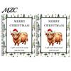 Shopping Card Management Book Highland Cow Christmas Organizer, Spiral Bound Storage Book, Durable Greeting Journal Coil Binding Portable Album