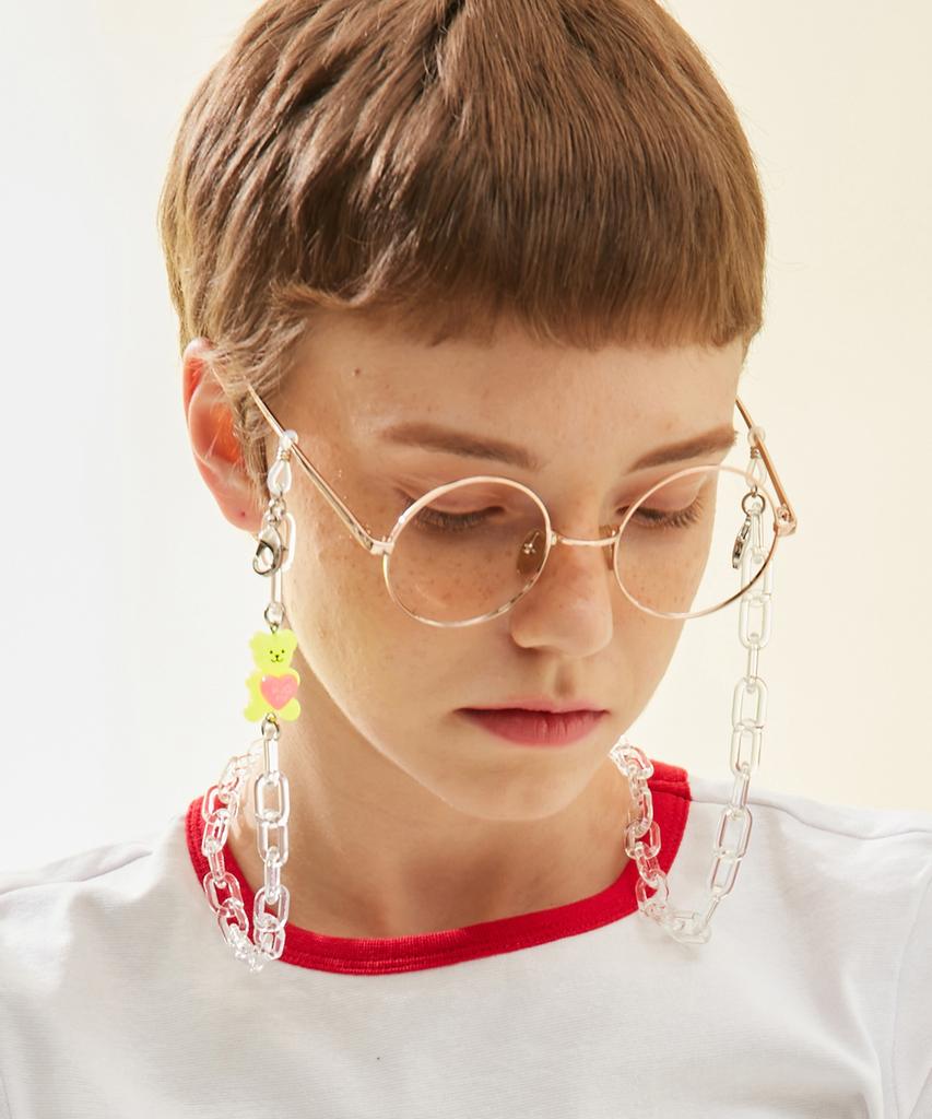 Maibu My Teddybear Mask Eyeglasses Chain - Clear