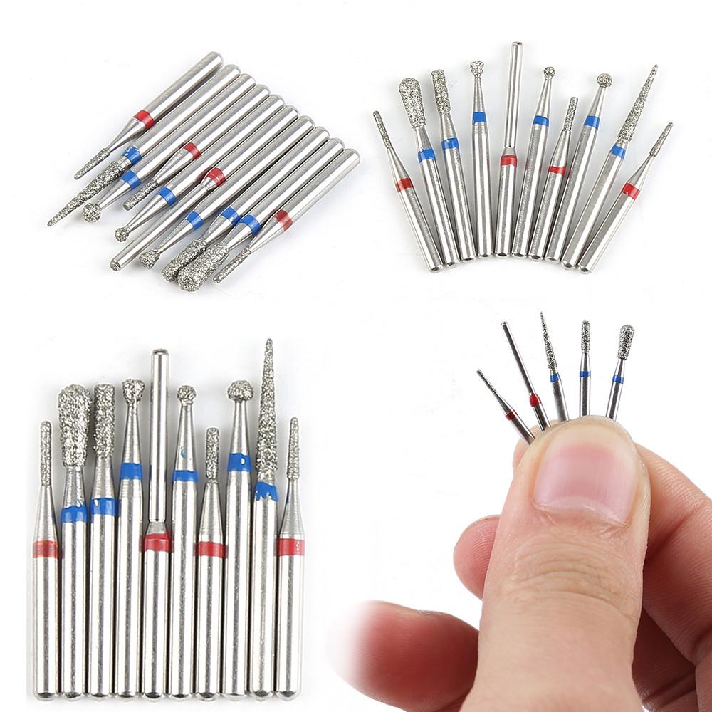 Buy New 10 Pcs Diamond Burs For High Speed Dental Machine for Clinic Polishing Smoothing Dental