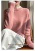 Women's 100% Pure Wool Cashmere Sweater - New Autumn/Winter Color Block Knit Base Layer