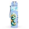 1PC Cute Turtle Ocean Cartoon Art Print 750ml Color Plastic Sports Water Bottle Leakproof Flip Straw Lid Suitable for Sports Office Home Use